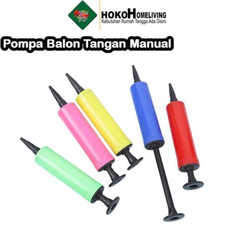 Jual Hoko Pompa Balon Tangan Manual Mini Portable Alat Pompa Tiup