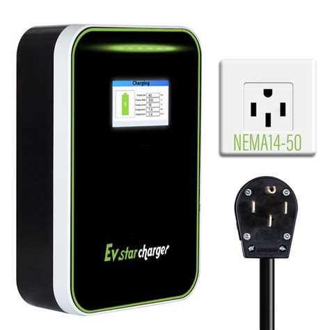 Evstarcharger Home Electric Vehicle Ev Charger Upto 32amp 240v