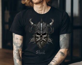 Black Raven And Viking Rune Tshirt Norse Mythology Shirt Mens Gym