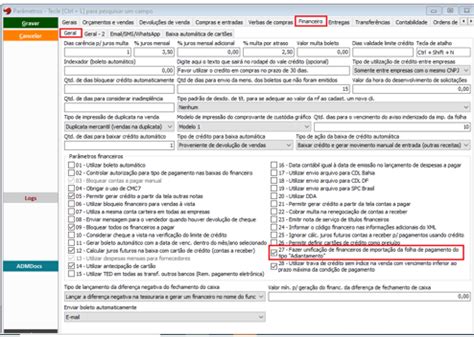 Como unificar títulos de adiantamento de folha de pagamento ADM DOCS