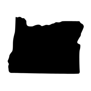 Oregon Map Outline Printable State Shape Stencil Pattern