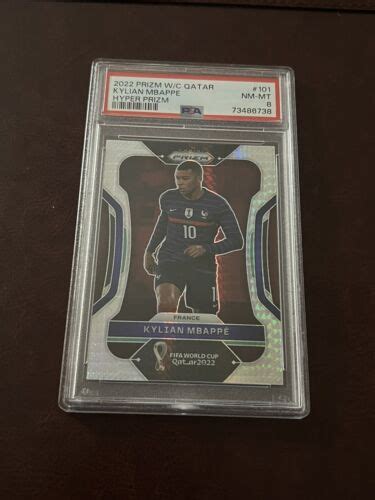 Panini Prizm World Cup Qatar Hyper Prizm Kylian Mbappe Psa