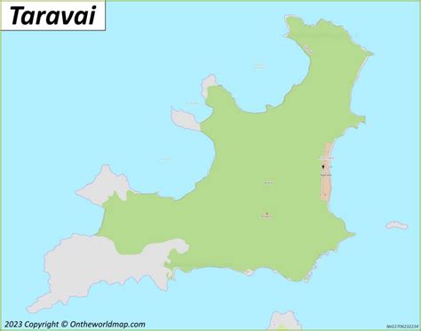 Taravai Map French Polynesia Detailed Maps Of Taravai Island