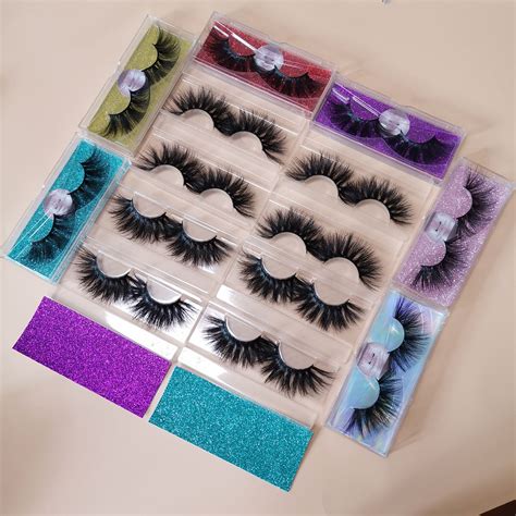 Top Quality 25mm Siberian Mink Eyelashes With Customize Brand Lashes