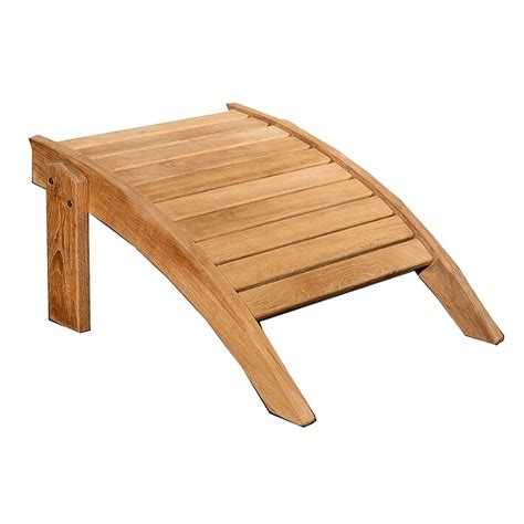 Teak Deluxe Adirondack Outdoor Footstool