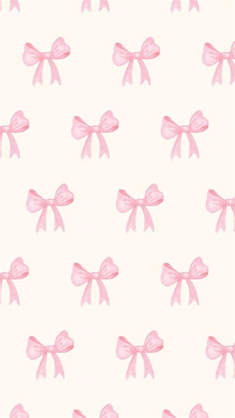 Cute Pink Bow Wallpaper For Iphone