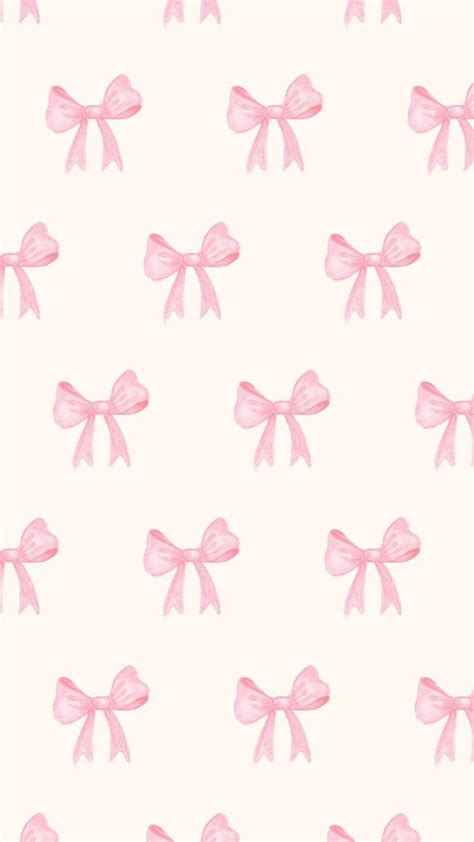 Cute Pink Bow Wallpaper For Iphone