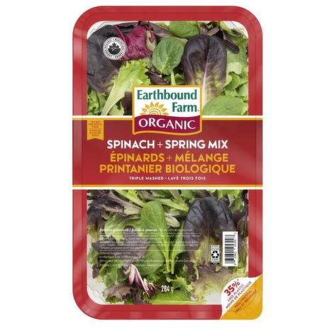 Earthbound Farm Organic Spinach Spring Mix Save On Foods