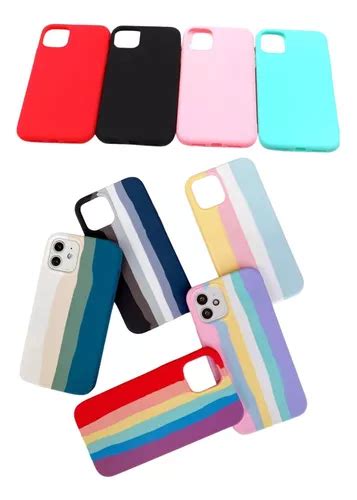 100 Capas De Silicone arco Íris Para iPhone Atacado Revenda Frete grátis