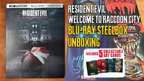 RESIDENT EVIL Welcome To Raccoon City Blu Ray SteelBook UNBOXING 4K