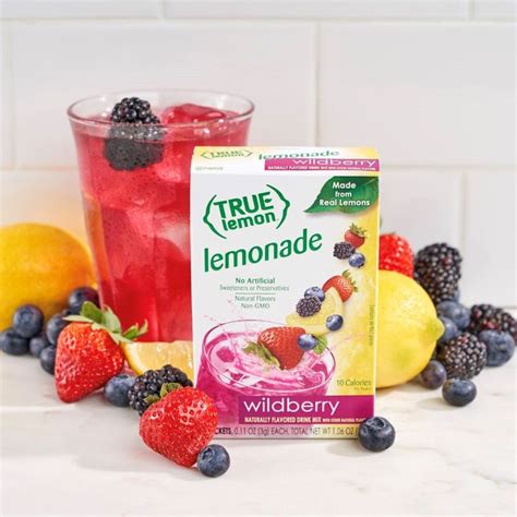 True Lemon Wildberry Lemonade | True lemon, Lemon lemonade, Lemonade drinks