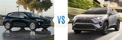 2021 Ford Escape Hybrid vs Toyota RAV4 Hybrid