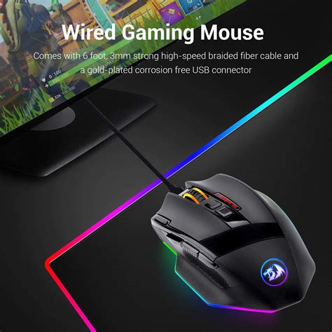 Buy Redragon M Gaming Mouse Led Rgb Backlit Mmo Programmable