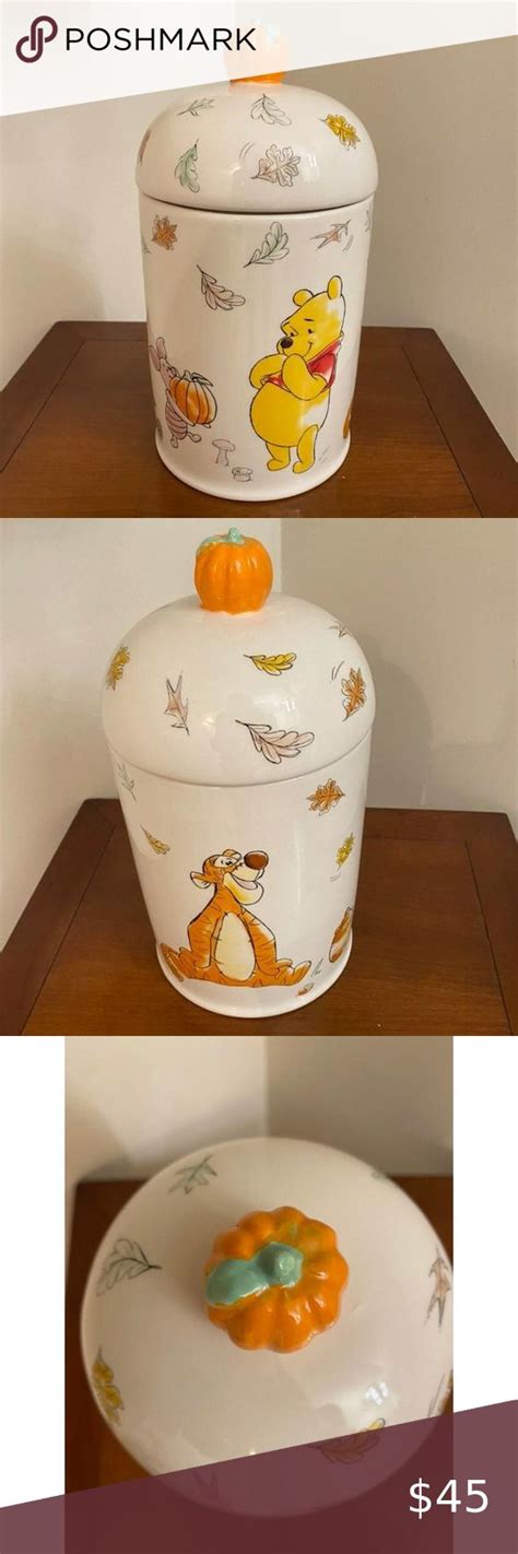 Winnie the pooh fall leaves canister | Autumn leaves, Winnie the pooh ...