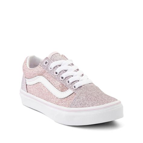 Vans Old Skool Glitter Skate Shoe Big Kid Orchid Ice Powder Pink