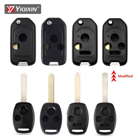 YIQIXIN 2 3 4 Buttons Flip Remote Car Key Shell For Honda Accord Civic