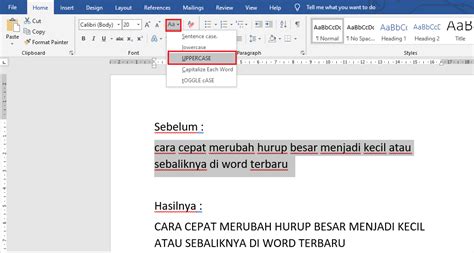 Tips Mengubah Huruf Kecil Menjadi Huruf Besar Di Word Eman Mendrofa Riset