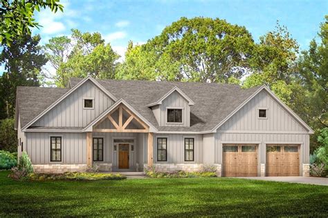 Plan 790138glv 3 Bed Country Craftsman House Plan With Vaulted