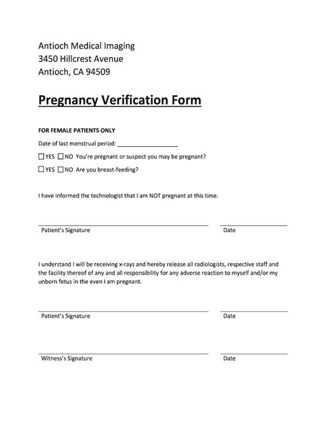 Pregnancy Confirmation Letter Template