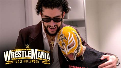 Wrestlemania 39 Exclusive Rey Mysterio And Bad Bunny Reunite At Wrestlemania 39 Wrestlesite