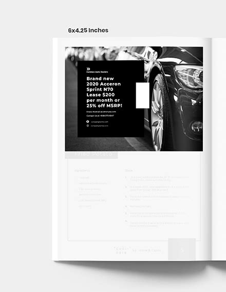 Car Sale Magazine Ads Template Indesign Psd