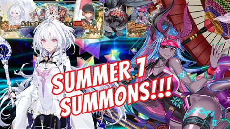 FGO Summer 7 Summons Lady Avalon Proto Merlin Ibuki Dōji