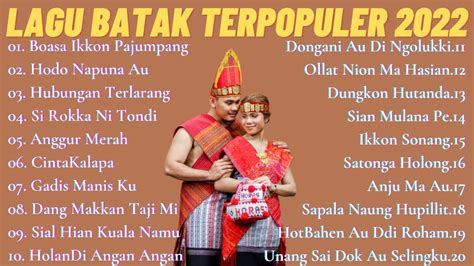 Lagu Batak Paling Romantis Lagu Batak Enak Di Dengar Pas