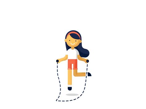 Jump Rope Girl by Tyler Morgan on Dribbble