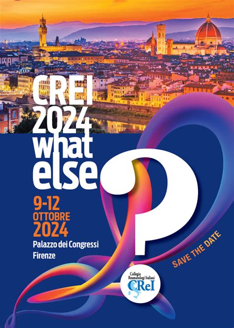 Save The Date Congresso Nazionale Crei Firenze Ottobre Crei