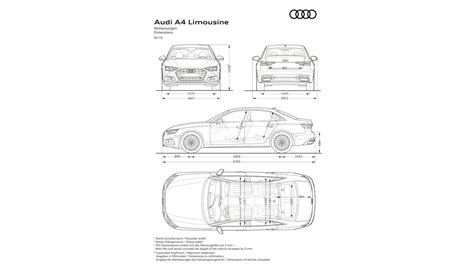 Audi A4 2024 Dimensions