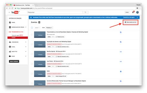 Saiba como fazer uma transmissão ao vivo no Youtube Youtube Live