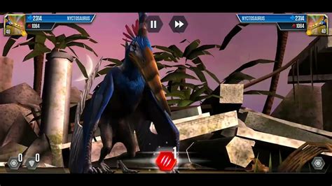 RINCHENIA NYCTOSAURUS SOLO BATTLE Jurassic World The Game YouTube