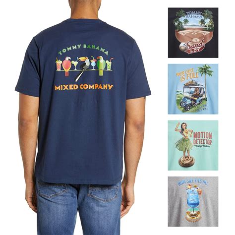 Tommy Bahama Mens Crew Neck Graphic Print T Shirts Ebay