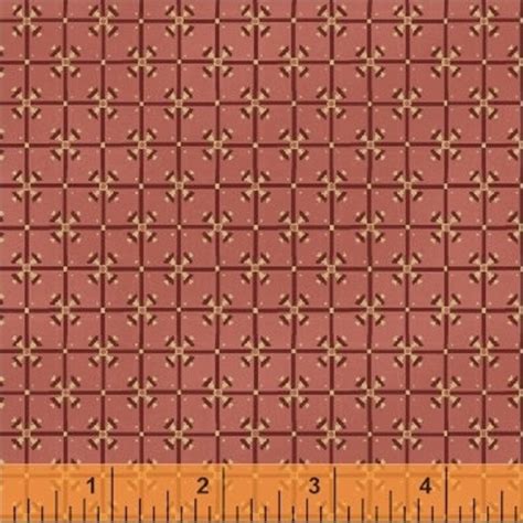 Larisa Ruby Tile Reproduction Fabric By Mary Koval For Windham Etsy