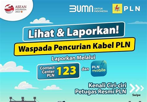 Waspadai Pencurian Kabel Pln Berikut Ini Ciri Petugas Resmi Pln