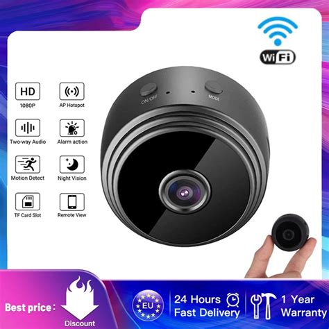 Mini Cam Ra De Surveillance Ip Wifi Hd P Dispositif De S Curit