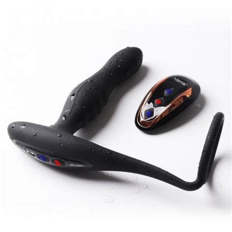 Vibrador Plug Anal Estimulador Choque El Trico Duplo Controle Remoto