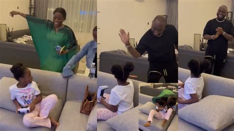 Surprises Davido And His Baby Mama Sophia Surprise Their Daughter