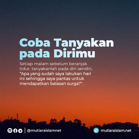 80 Kata Mutiara Renungan Malam Islami Chika Ciku