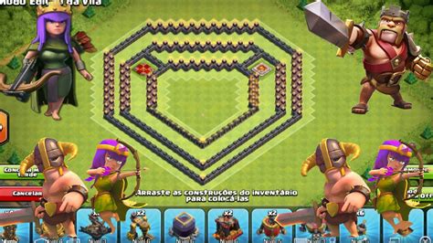 Layout Da Liga LendÁria Clash Of Clans Youtube