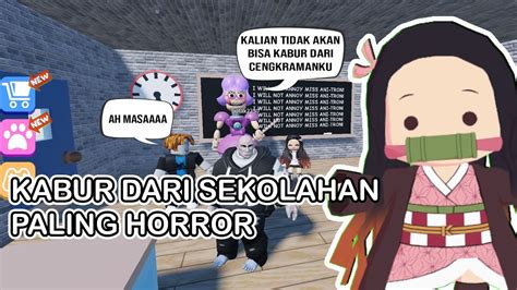 KABUR DARI SEKOLAH HORROR ESCAPE MISS ANI TRONS OBBY Roblox