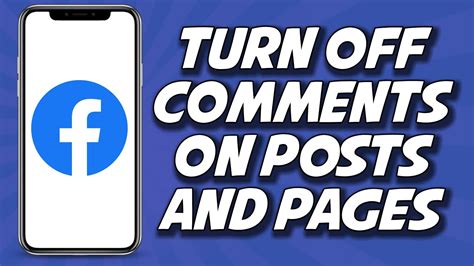 How To Turn Off Comment On Facebook Post And Page Youtube