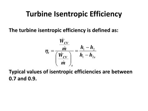 PPT - Isentropic Efficiencies of Turbines, Compressors and Nozzles ...