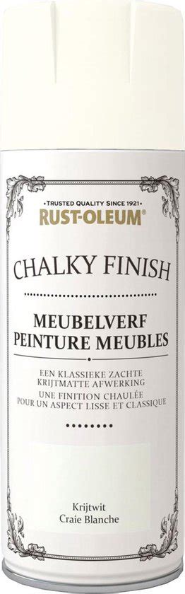 Rust Oleum Chalky Finish Meubelverf Spuitbus 400ml Krijtwit