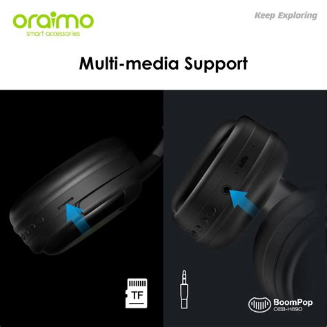 Oraimo BoomPop Over Ear Bluetooth Wireless Headphone Oraimo X