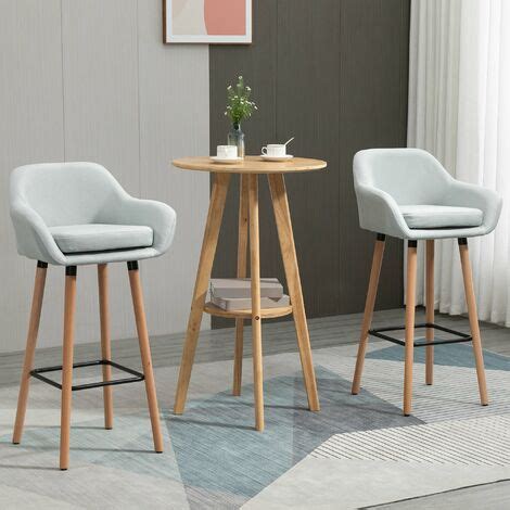 Tabourets De Bar Design Scandinave Lot De 2 Tabourets De Bar Grand