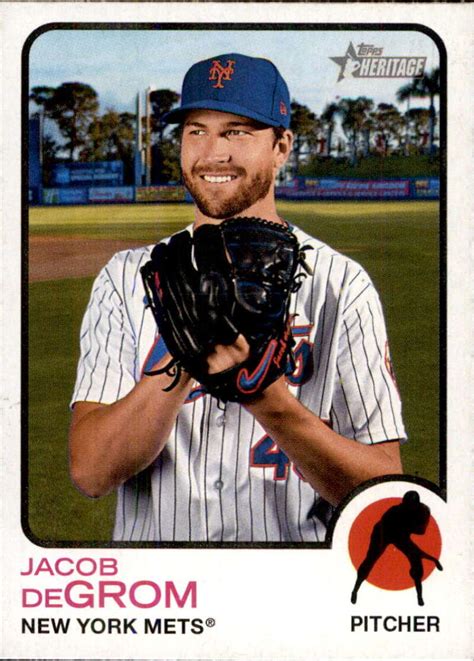 2022 Topps Heritage 250 Jacob DeGrom NM MT New York Mets Baseball