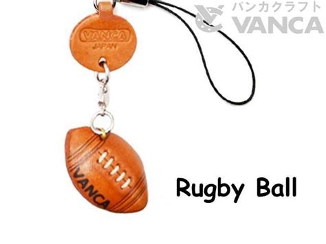 Rugby Ball Japanese Leather Cellularphone Charm Goods