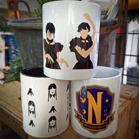 Taza Mi Rcoles Y Cosa Taza Con Estampado De Mi Rcoles Addams Y Cosa