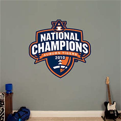 Auburn Tigers 2010 National Champions Logo Wall Decal | Shop Fathead ...